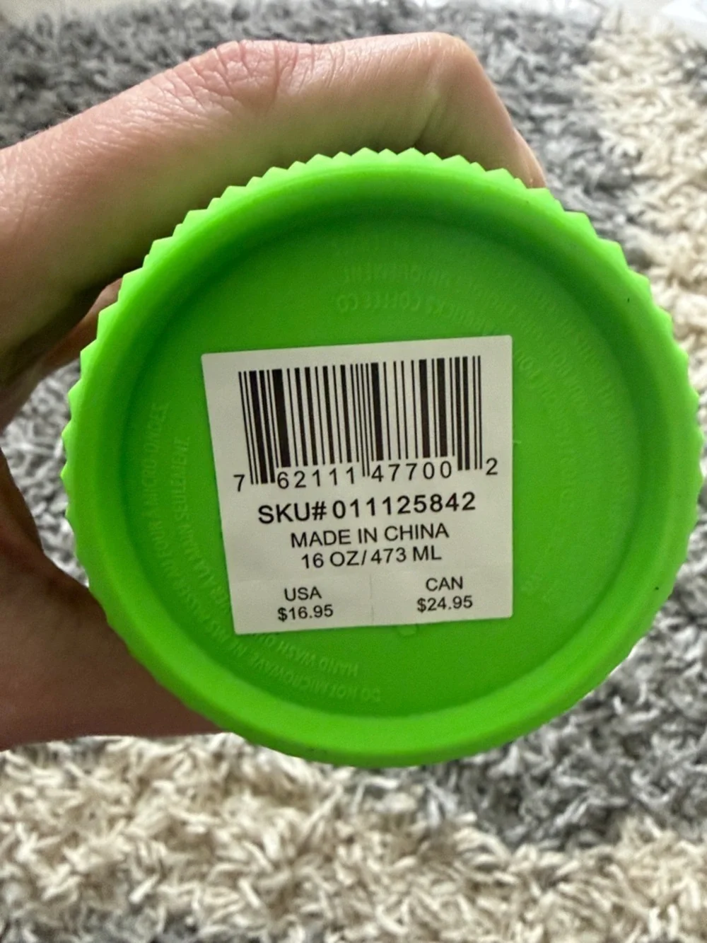Starbucks Neon Green Studded Tumbler with Straw 16oz